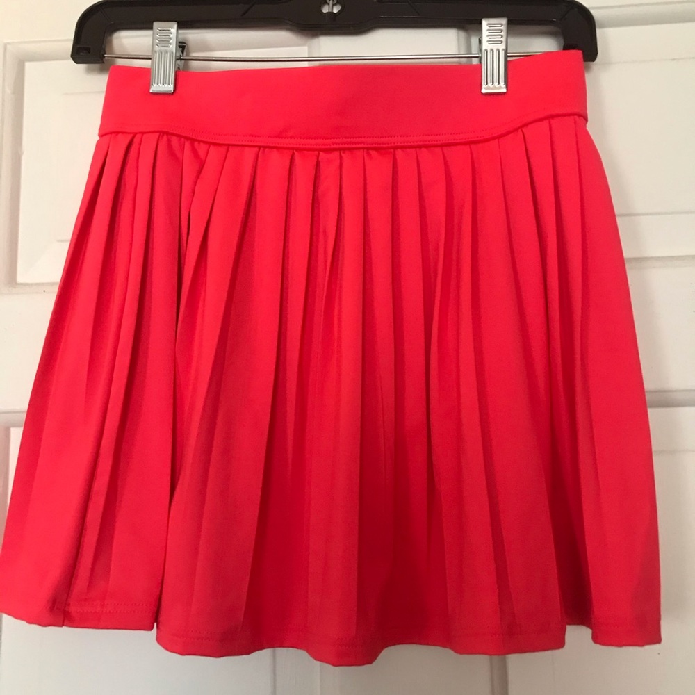 Bright pink/orange Kate Spade swimsuit cover skirt